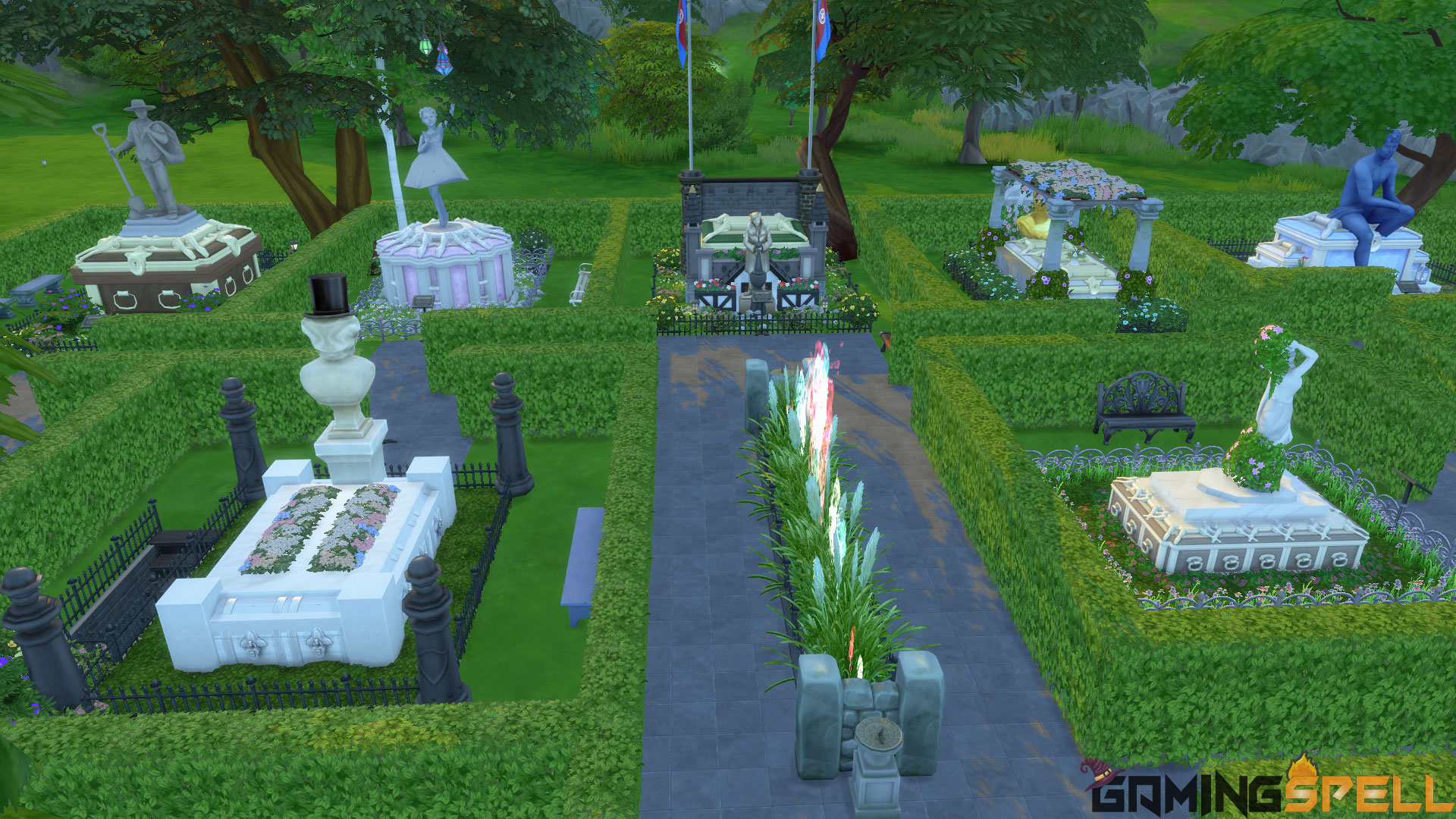 The Sims 2 Graveyard | Pleasant View Cemetery | Download - GamingSpell