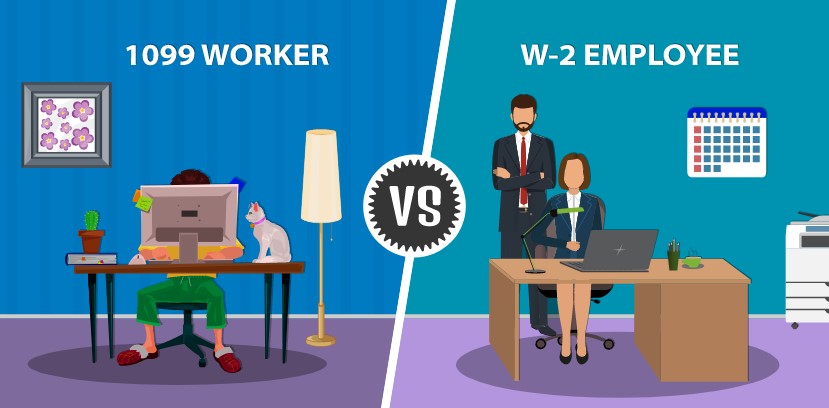 The Basic Difference Between W-2 and 1099 Employees