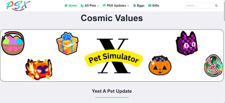 Cosmic Values for Pets in Pet Simulator X